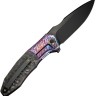Cuchillo Cuchillo plegable | Navajas WE Knife Archeozoic Flamed | Titanium Rose CF