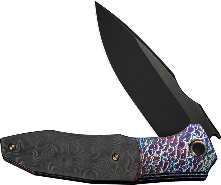Taschenmesser WE Knife Archeozoic Flamed | Titanium Rose CF Taschenmesser WE Knife Archeozoic Flamed | Titanium Rose CF
