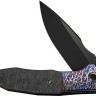 Cuchillo Cuchillo plegable | Navajas WE Knife Archeozoic Flamed | Titanium Rose CF