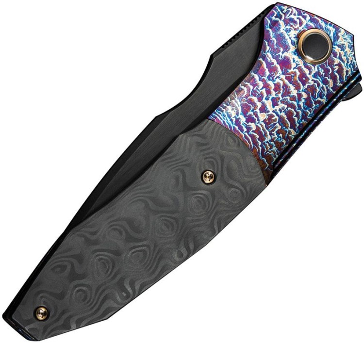 Taschenmesser WE Knife Archeozoic Flamed | Titanium Rose CF Taschenmesser WE Knife Archeozoic Flamed | Titanium Rose CF