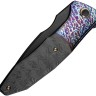 Cuchillo Cuchillo plegable | Navajas WE Knife Archeozoic Flamed | Titanium Rose CF