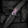 Cuchillo Cuchillo plegable | Navajas WE Knife Archeozoic Flamed | Titanium Rose CF