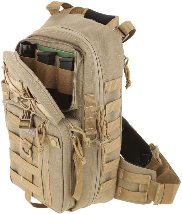 Rucksäcke Maxpedition Sitka Gearslinger | Khaki Rucksäcke Maxpedition Sitka Gearslinger | Khaki