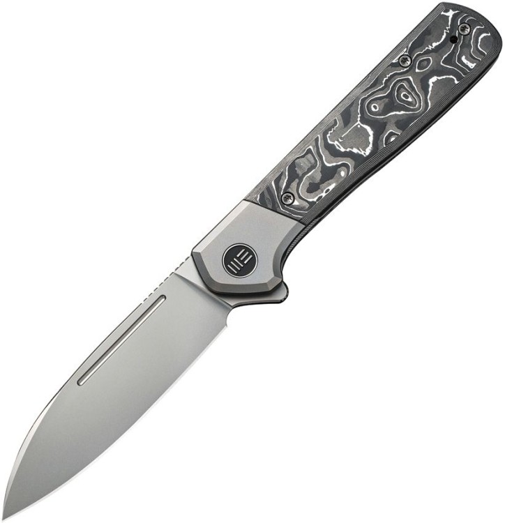 Taschenmesser WE Knife Soothsayer Titanium AL CF Grey