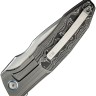 Cuchillo Cuchillo plegable | Navajas WE Knife Archeozoic | Titanium Gray Aluminum Foil CF