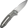 Cuchillo Cuchillo plegable | Navajas WE Knife Archeozoic | Titanium Gray Aluminum Foil CF