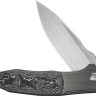 Cuchillo Cuchillo plegable | Navajas WE Knife Archeozoic | Titanium Gray Aluminum Foil CF