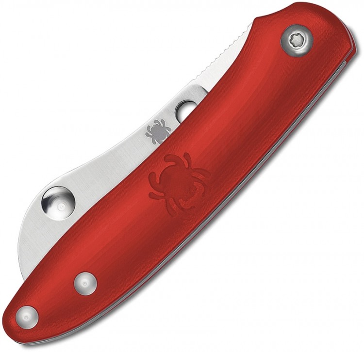 Складной нож Spyderco Roadie, красный C189PRD Складной нож Spyderco Roadie, красный C189PRD