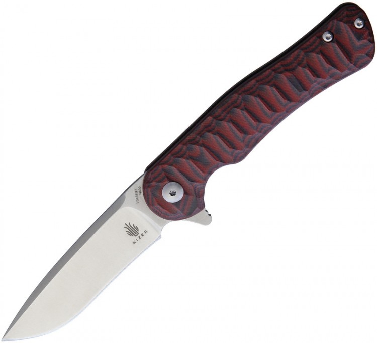 Kizer Cutlery Dukes Linerlock Black/Red folding knife