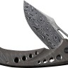 Cuchillo Cuchillo plegable | Navajas WE Knife Swiftfin Damascus | Titanium Tiger Stripe