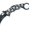 Karambit-Messer Fox Knives FX 599 Karambit | The Skulls N690 Aluminum