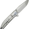 Taschenmesser WE Knife Ezinta M390 | Titanium Gray