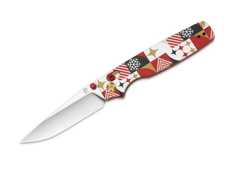 Складной нож Kizer Original 2 14C28N | Christmas Gift Wrap Pattern