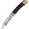 Custom Buck 110 Lockback Bear folding knife
