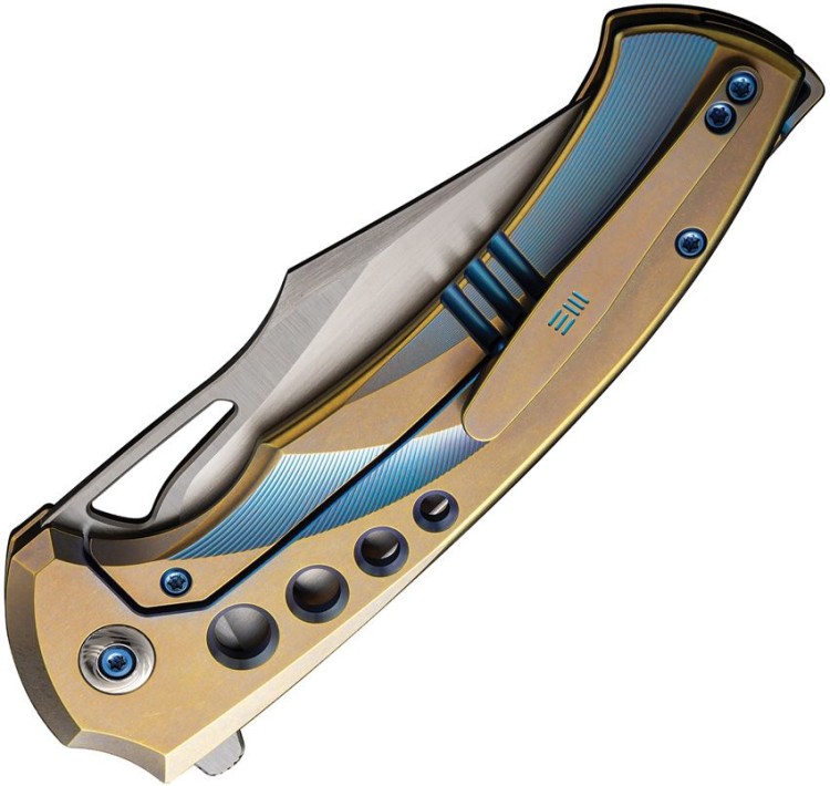Taschenmesser WE Knife Swiftfin CPM-20CV | Titanium | Golden Blue Taschenmesser WE Knife Swiftfin CPM-20CV | Titanium | Golden Blue