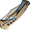 Taschenmesser WE Knife Swiftfin CPM-20CV | Titanium | Golden Blue
