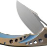 Taschenmesser WE Knife Swiftfin CPM-20CV | Titanium | Golden Blue