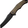 Taschenmesser We Knife RekkeR | Framelock Bronze