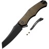 Taschenmesser We Knife RekkeR | Framelock Bronze