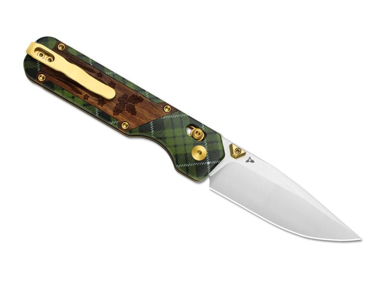 Cuchillo Cuchillo plegable | Navajas Kizer Militaw Nitro-V | Festive Christmas Bear