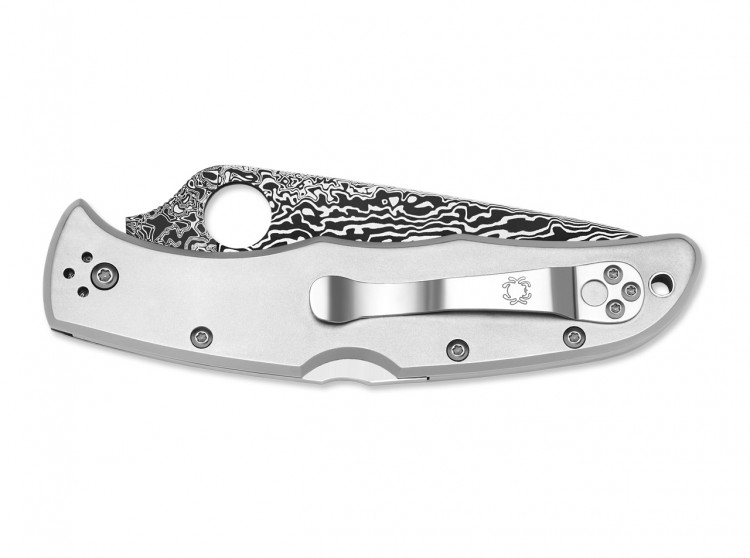 Складной нож Spyderco Endura 4 Titanium Damascus C10TIPD Складной нож Spyderco Endura 4 Titanium Damascus C10TIPD