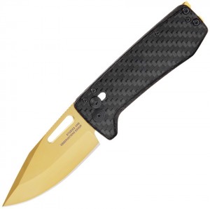 SOG Ultra XR Carbon Fiber Gold folding knife 12-63-02-57