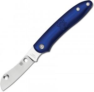Spyderco Roadie folding knife, blue C189PBL