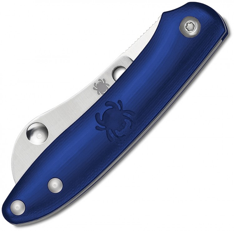 Складной нож Spyderco Roadie, синий C189PBL Складной нож Spyderco Roadie, синий C189PBL