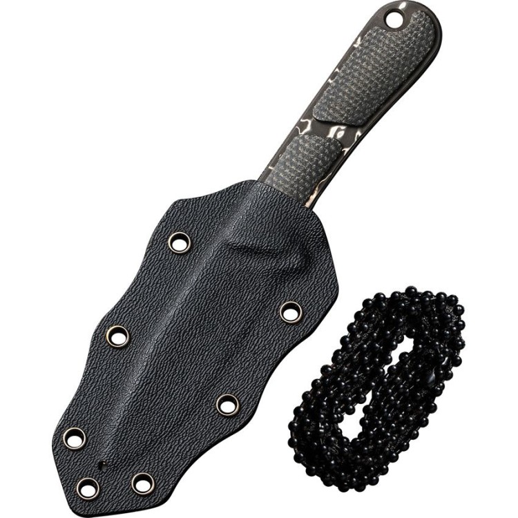 Нож CIVIVI Mini Elementum | Fixed Micarta Dark Green | Damascus