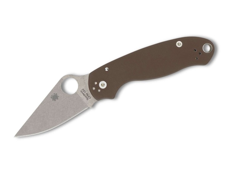 Taschenmesser Spyderco Para 3 | Brown G10 | CPM-15V Sprint Run