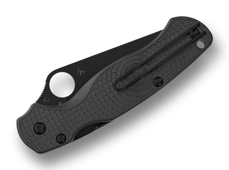 Cuchillo Cuchillo plegable | Navajas Spyderco Para Military 2 | Lightweight | CTS BD1N | Black Blade