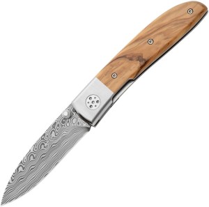 Fox Elite | Olive Wood | Damascus