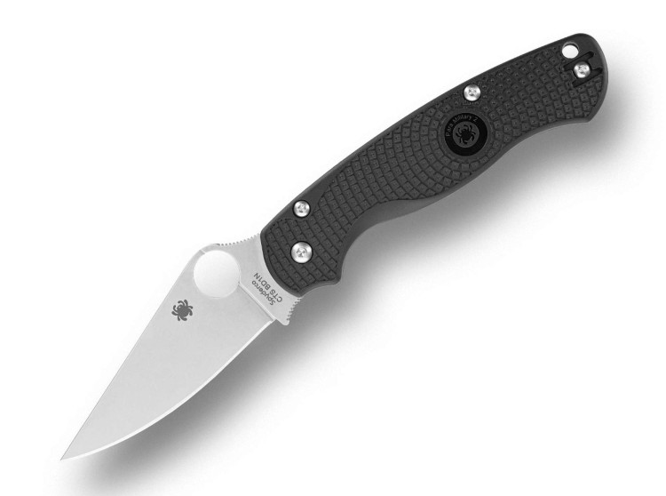 Cuchillo Cuchillo plegable | Navajas Spyderco Para Military 2 | Lightweight | CTS BD1N | Black FRN 