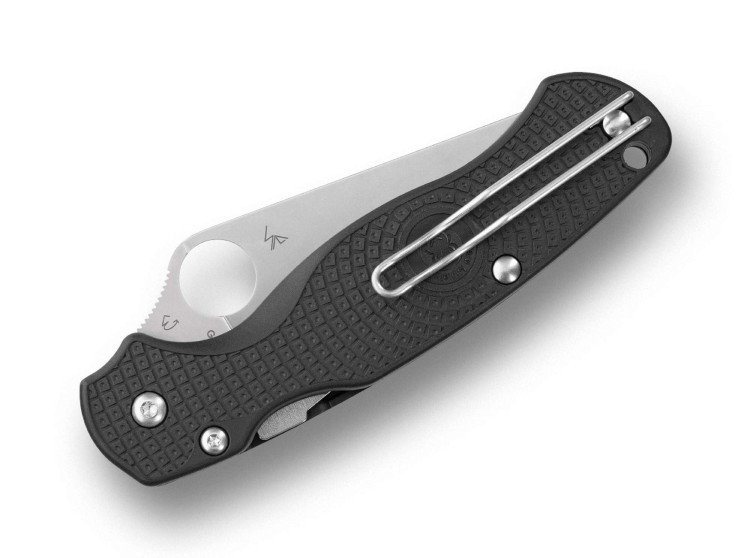 Cuchillo Cuchillo plegable | Navajas Spyderco Para Military 2 | Lightweight | CTS BD1N | Black FRN 