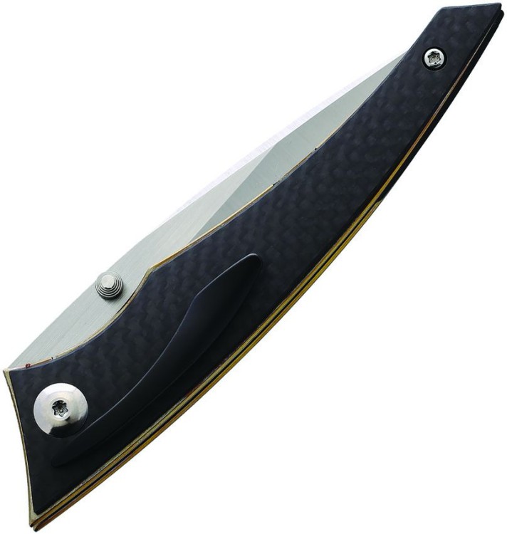 Taschenmesser Alliance Designs Chisel CF Bronze titanium | Bohler M390