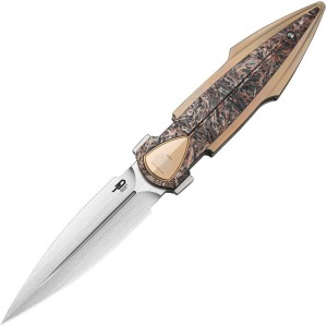 Складной нож Bestech Knives Ika Dagger | Titanium & Timascus | M390