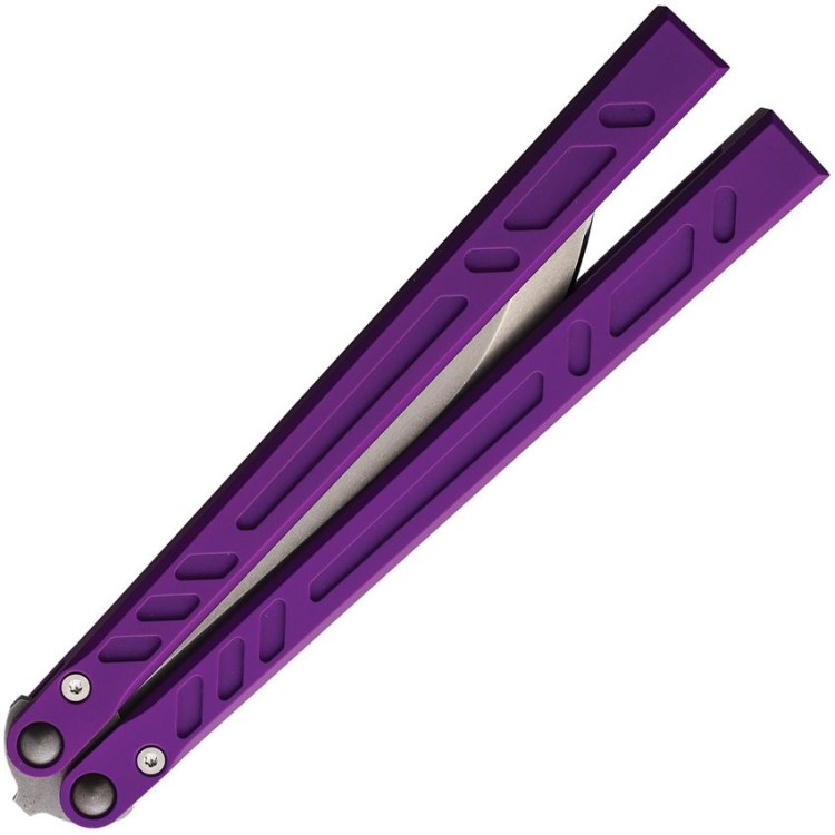 Taschenmesser Bladerunners Systems Channel Balisong Purple Taschenmesser Bladerunners Systems Channel Balisong Purple