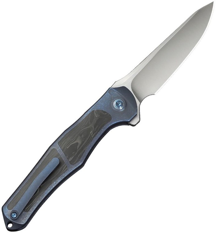 Taschenmesser WE Knife 702XI M390 | Blue Titanium | Shredded CF Taschenmesser WE Knife 702XI M390 | Blue Titanium | Shredded CF