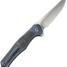 Taschenmesser WE Knife 702XI M390 | Blue Titanium | Shredded CF
