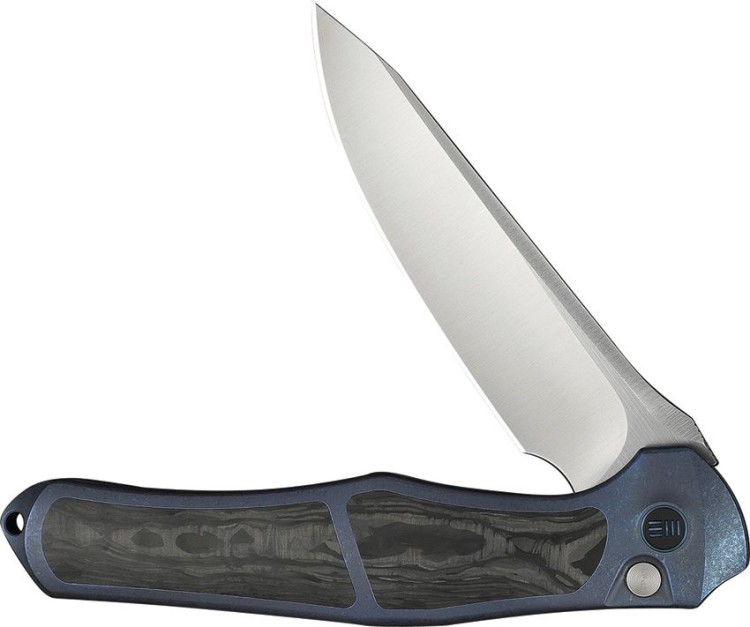 Taschenmesser WE Knife 702XI M390 | Blue Titanium | Shredded CF Taschenmesser WE Knife 702XI M390 | Blue Titanium | Shredded CF