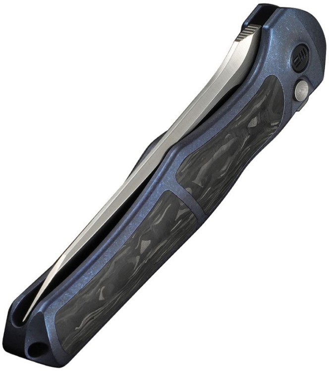 Taschenmesser WE Knife 702XI M390 | Blue Titanium | Shredded CF Taschenmesser WE Knife 702XI M390 | Blue Titanium | Shredded CF