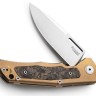 Складной нож LionSteel Q4ttro | Titanium Bronze CF | MagnaCut
