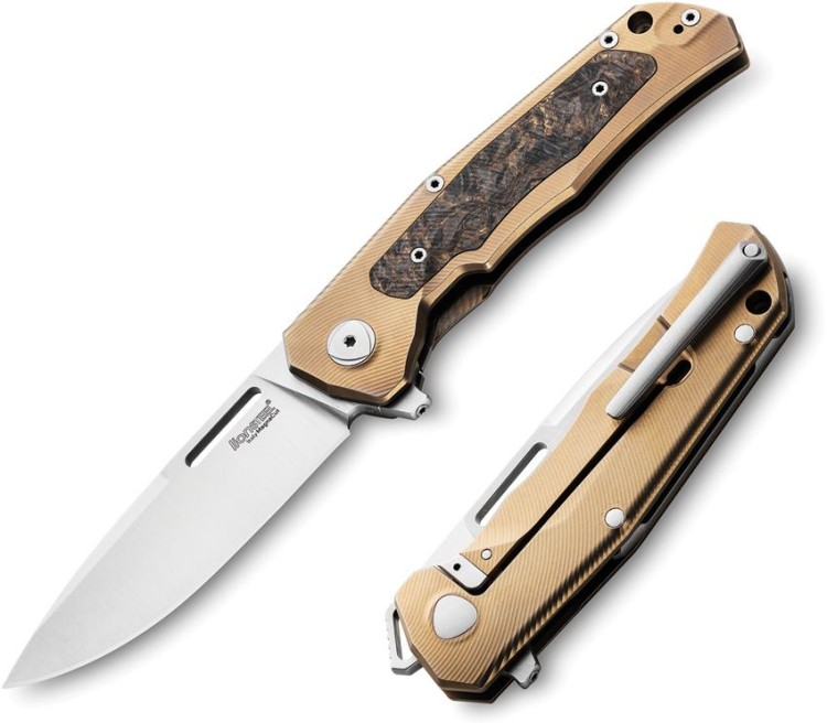Taschenmesser LionSteel Q4ttro | Titanium Bronze CF | MagnaCut Taschenmesser LionSteel Q4ttro | Titanium Bronze CF | MagnaCut