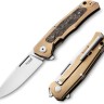 Складной нож LionSteel Q4ttro | Titanium Bronze CF | MagnaCut