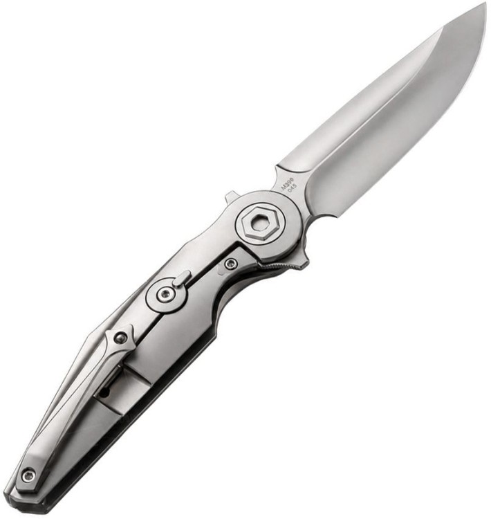 Taschenmesser Rike Knife Viper 3 V2 | Green CF | M398 | Titanium