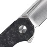 Kizer Cutlery Vanguard Ki4458T3 Begleiter Flipper Knife  S35VN Satin Tanto Blade, Marble Carbon Fiber Handles