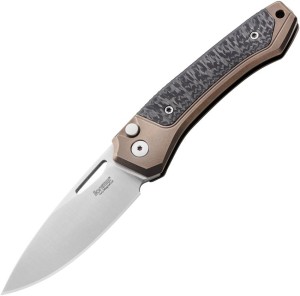 Cuchillo plegable | Navajas LionSteel Twain | Titanium Bronze CF