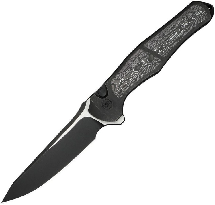 WE Knife 702XI M390 | Black Titanium | Aluminum Foiled CF