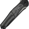 WE Knife 702XI M390 | Black Titanium | Aluminum Foiled CF