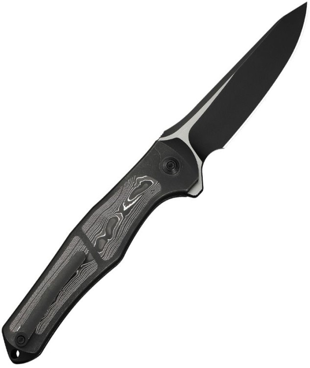 Cuchillo Cuchillo plegable | Navajas WE Knife 702XI M390 | Black Titanium | Aluminum Foiled CF Cuchillo Cuchillo plegable | Navajas WE Knife 702XI M390 | Black Titanium | Aluminum Foiled CF